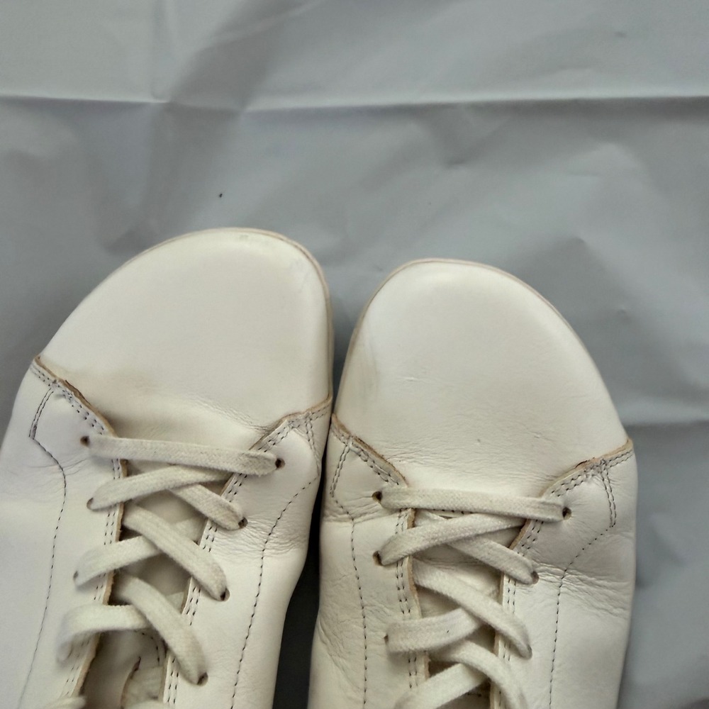 Vivobarefoot Womens Primus Lux Leather Barefoot Sneakers 39 White Tan Minimalist - Picture 5 of 8